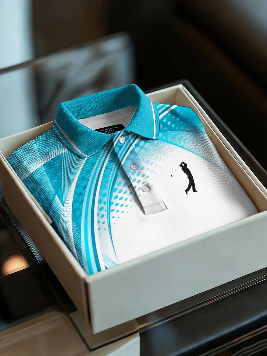 Men's Business Style Polo Collar Casual Short Sleeved Shirt