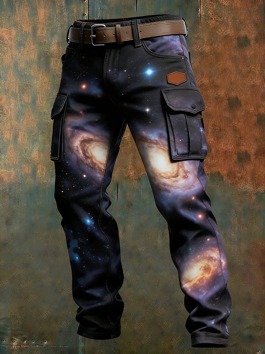 Men's Retro Business Style Casual Work Trousers