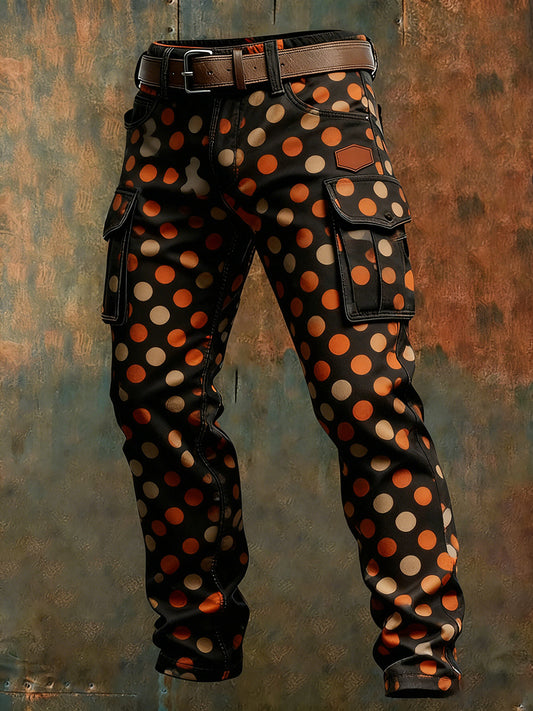 Men's Retro Business Style Casual Work Trousers