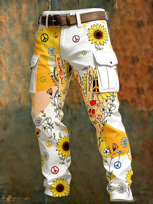 Men's Retro Business Style Casual Work Trousers