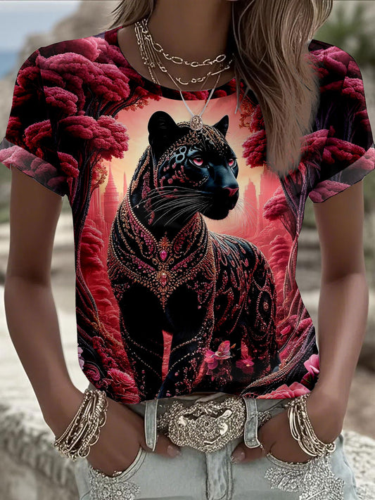 Women's Leopard Print T-Shirts