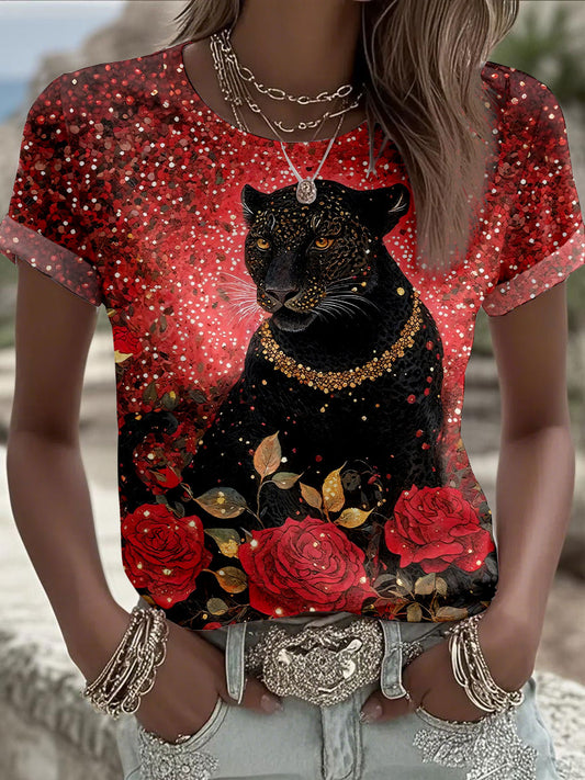 Women's Leopard Print T-Shirts