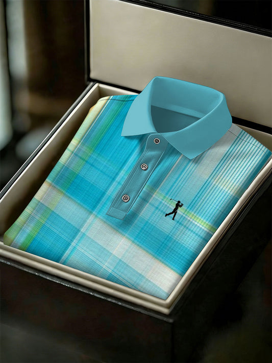 Men's Vintage Business Style Printed Casual Polo Shirt