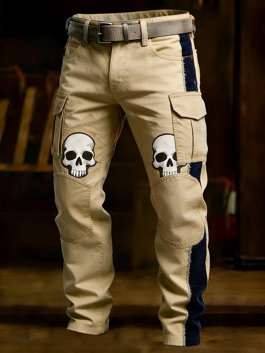 Men's Retro Business Style Casual Work Trousers