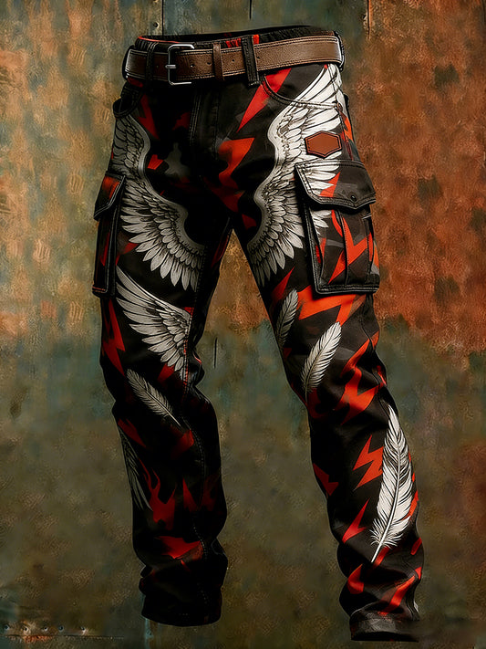 Men's Retro Business Style Casual Work Trousers