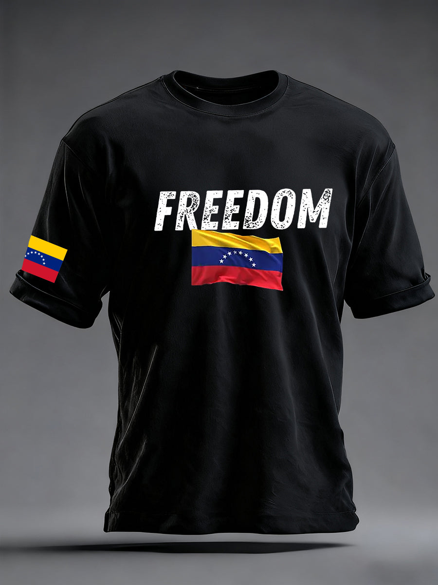 Men's Freedom Venezuela Short Sleeve T-shirt