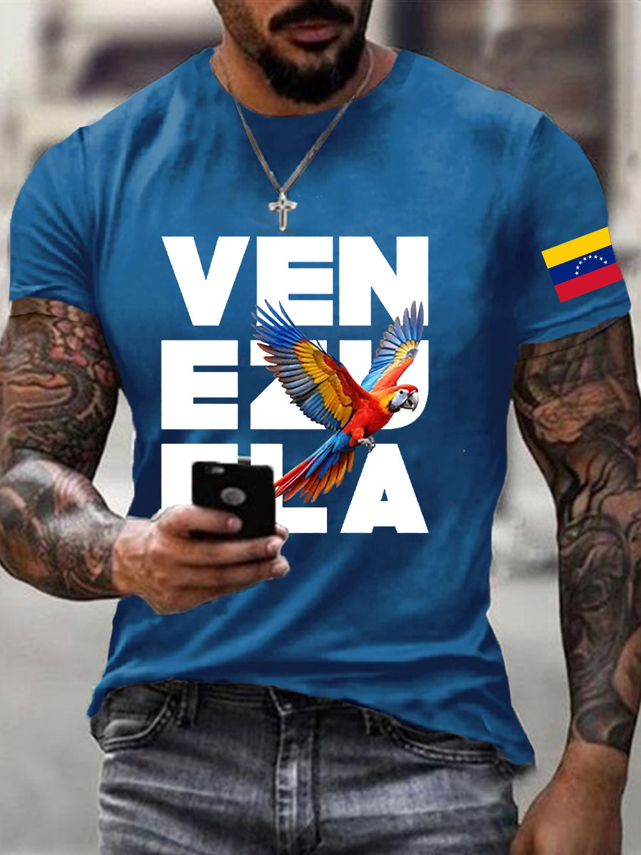 Men's Freedom Venezuela Short Sleeve T-shirt