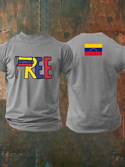 Men's Freedom Venezuela Short Sleeve T-shirt