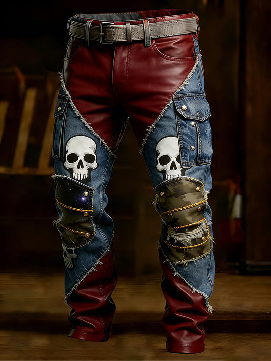 Men's Retro Business Style Casual Work Trousers