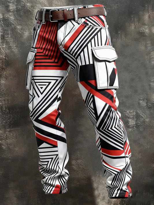 Men's Retro Business Style Casual Work Trousers