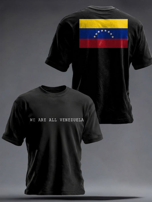 Unisex Peace No War We Are All Venezuela Libre Printed T-shirt