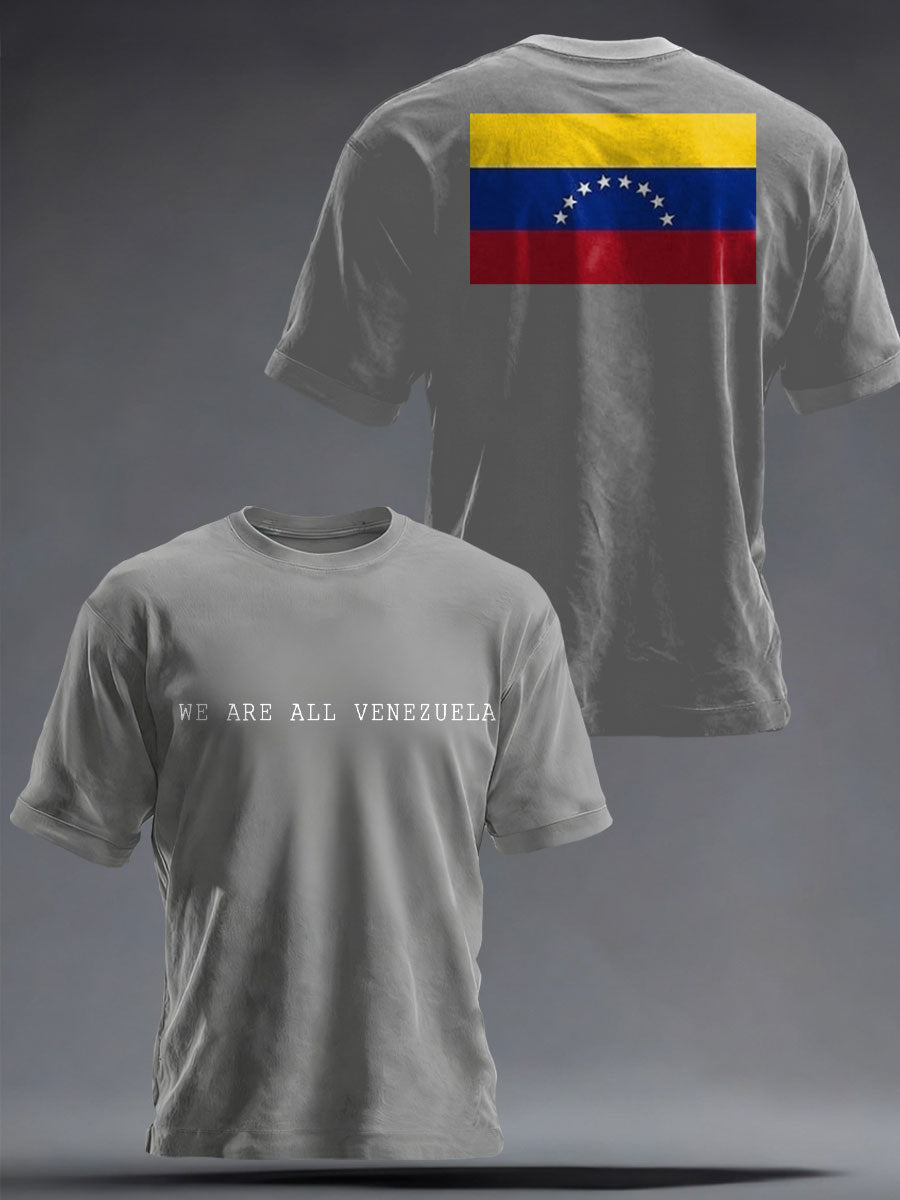 Unisex Peace No War We Are All Venezuela Libre Printed T-shirt