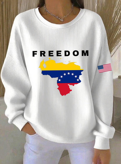 Women's Freedom Venezuela Printed Sweatshirt