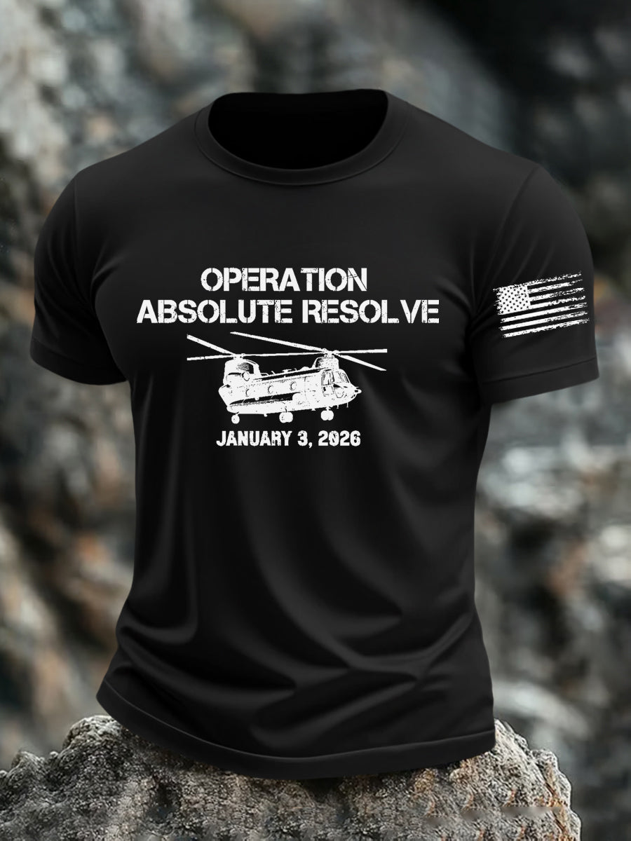 Men's Operation Absolute Resolve Printed T-shirt