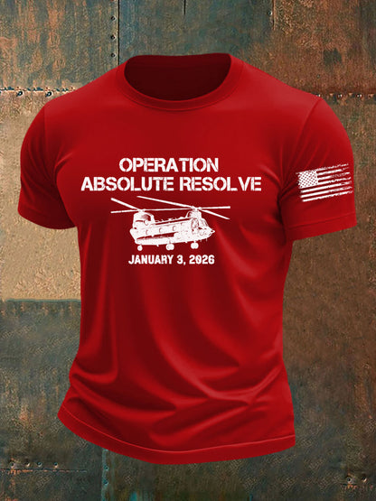 Men's Operation Absolute Resolve Printed T-shirt