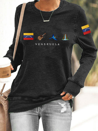 Women's Venezuela Flag Print Sweatshirt