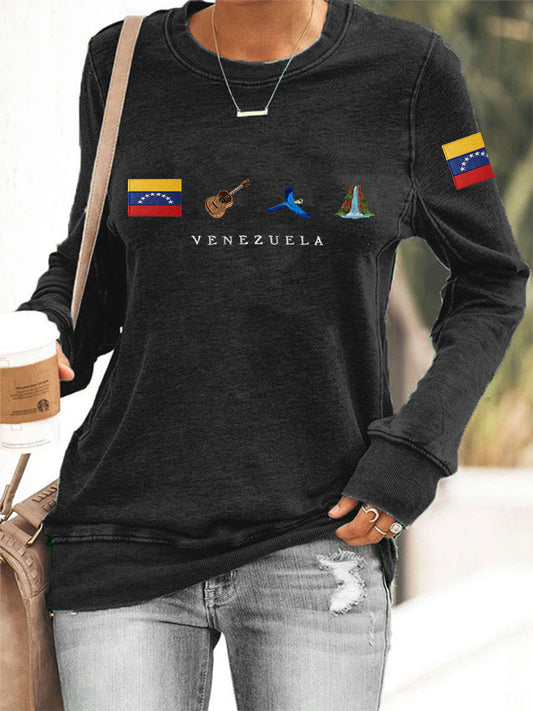 Women's Venezuela Flag Print Sweatshirt