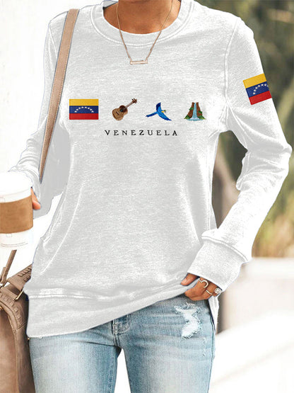Women's Venezuela Flag Print Sweatshirt