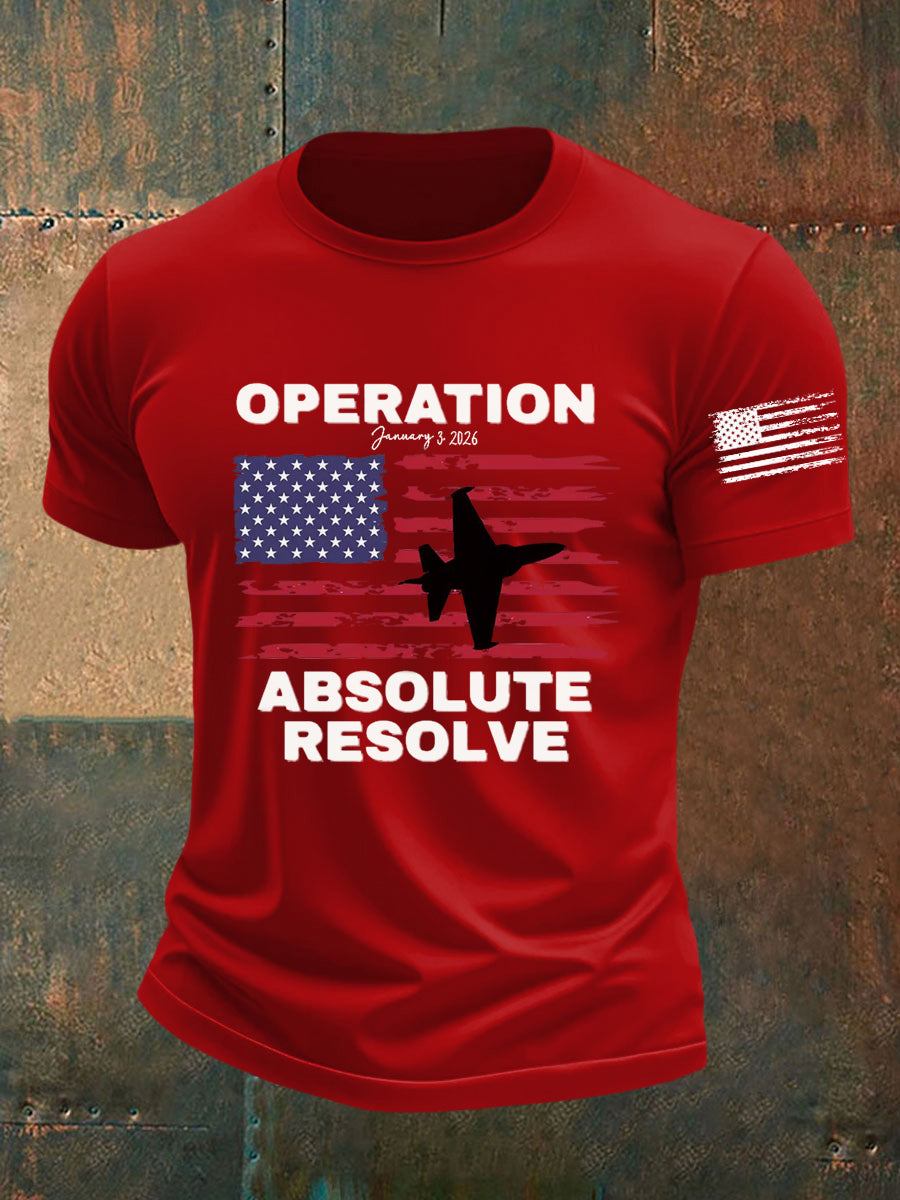 Men's Operation Absolute Resolve Printed T-shirt