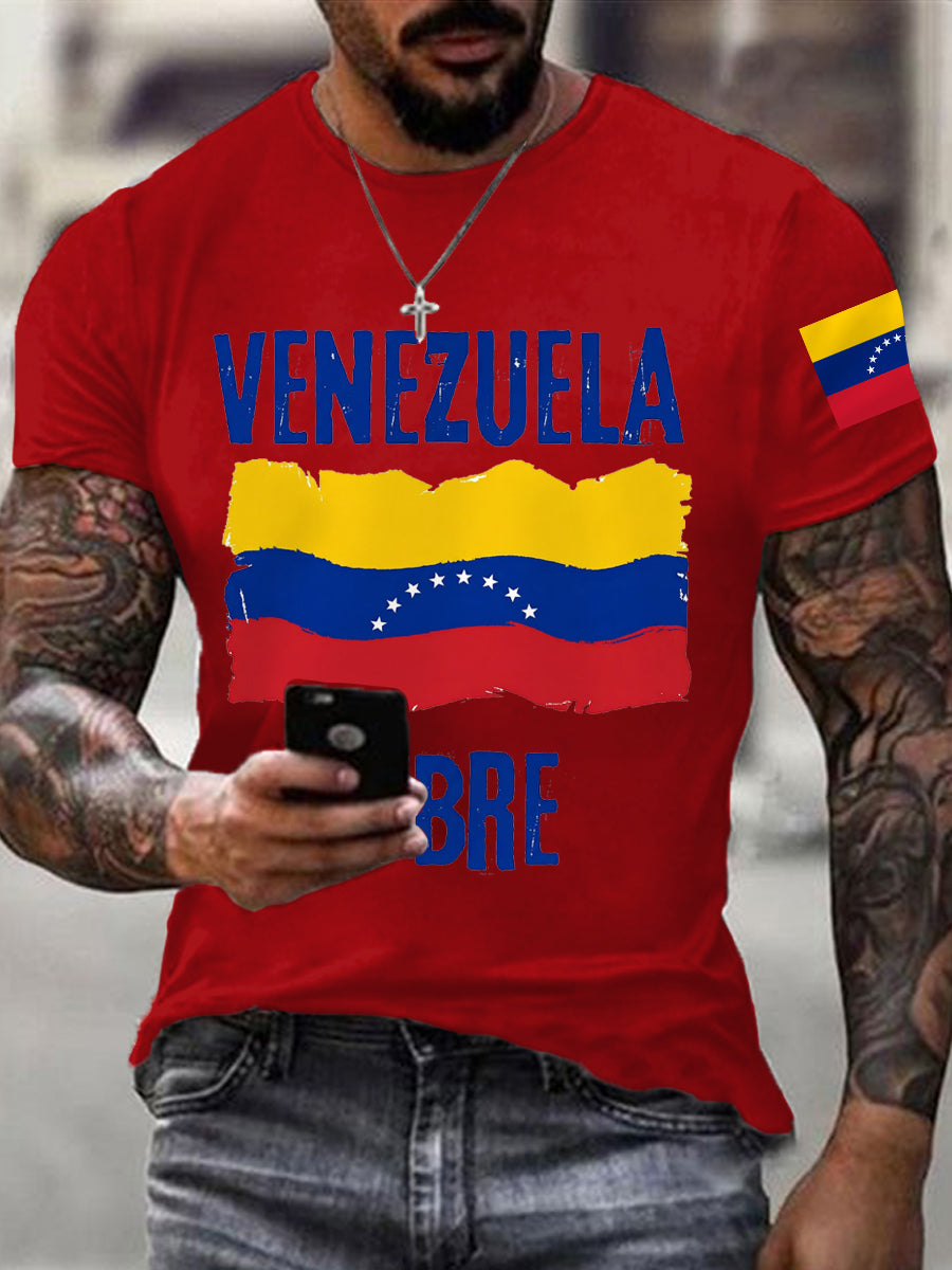 Men's Venezuela Libre Print Tee