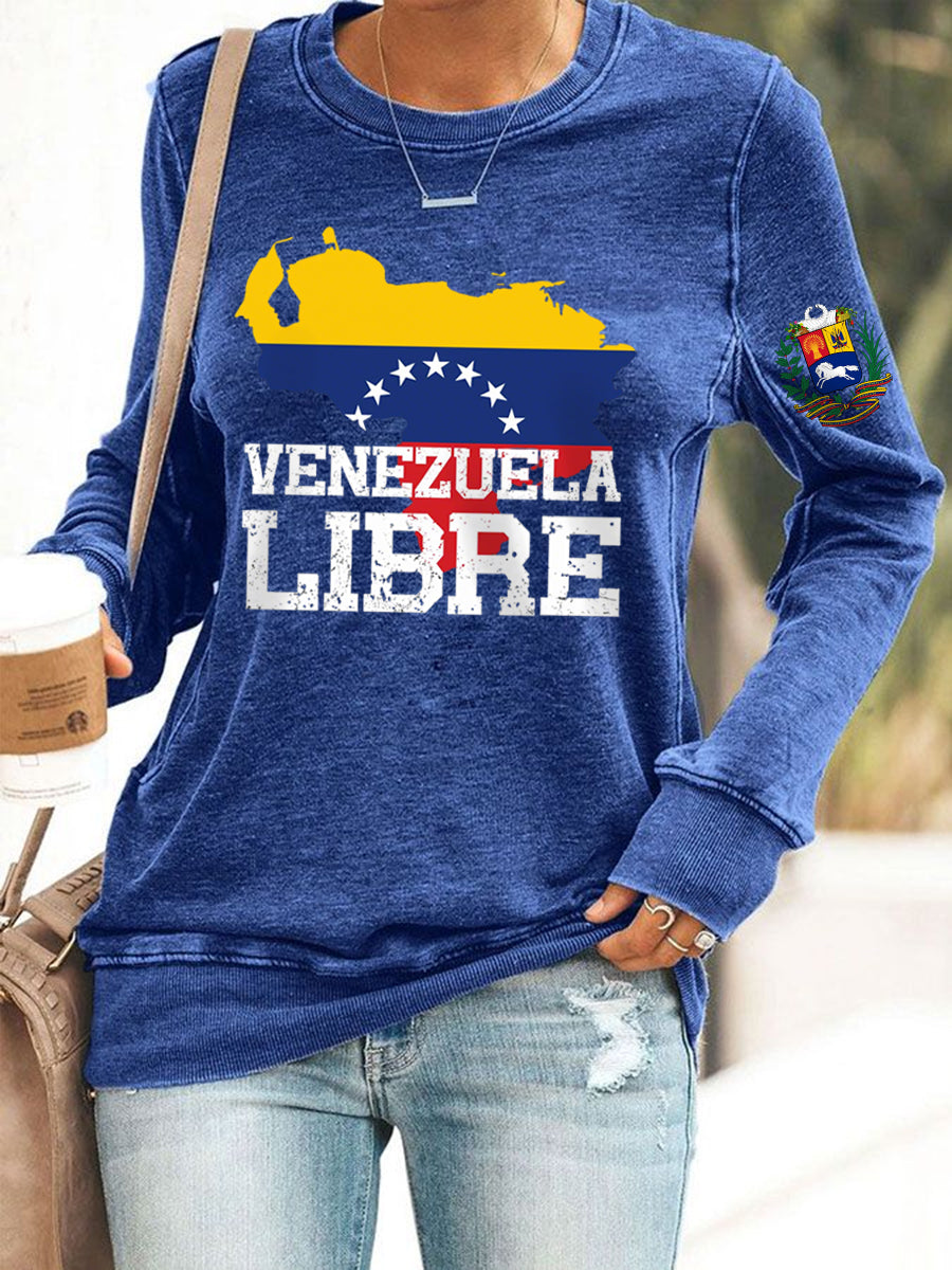 Women's Venezuela Libre Print Sweatshirt