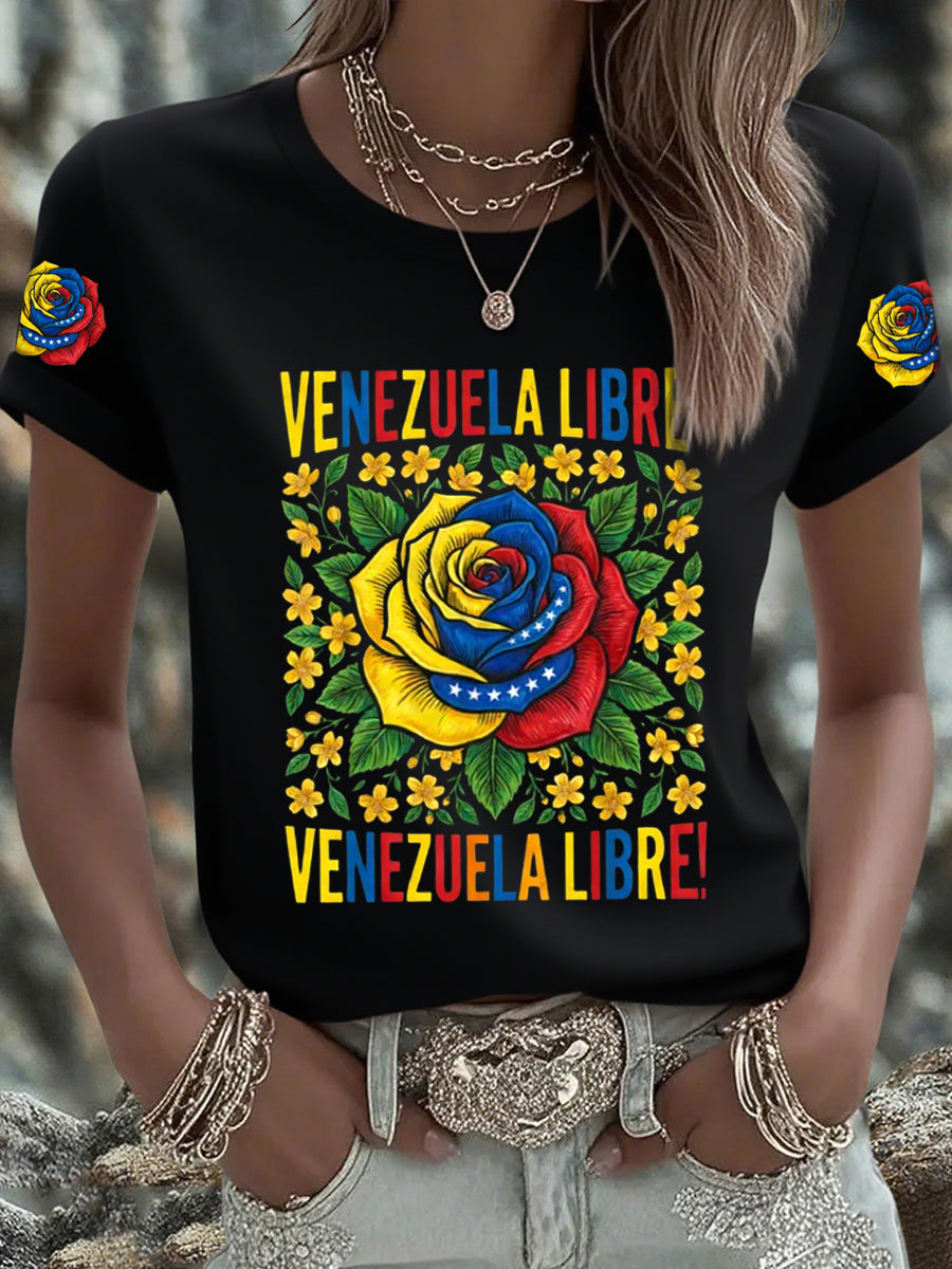 Women's Venezuela Libre short-sleeved T-shirt