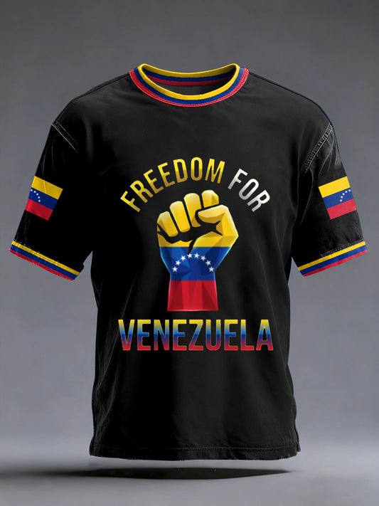 Men's Freedom For Venezuela Print Tee