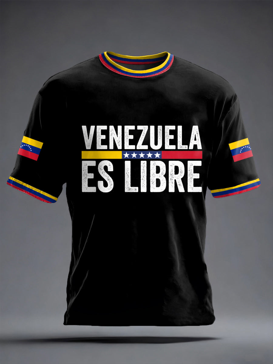 Men's Venezuela Libre short sleeves t-shirt
