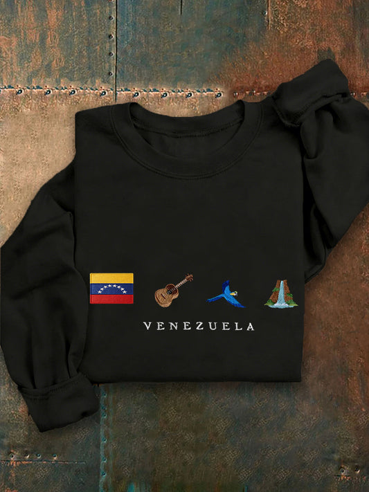 Women's Venezuela Flag Print Sweatshirt