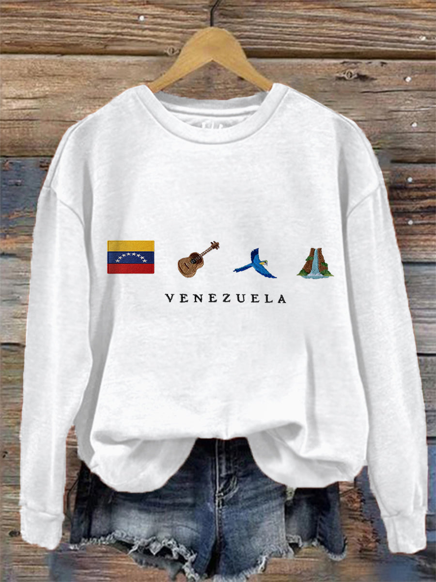 Women's Venezuela Flag Print Sweatshirt