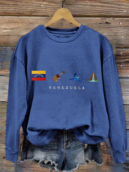 Women's Venezuela Flag Print Sweatshirt