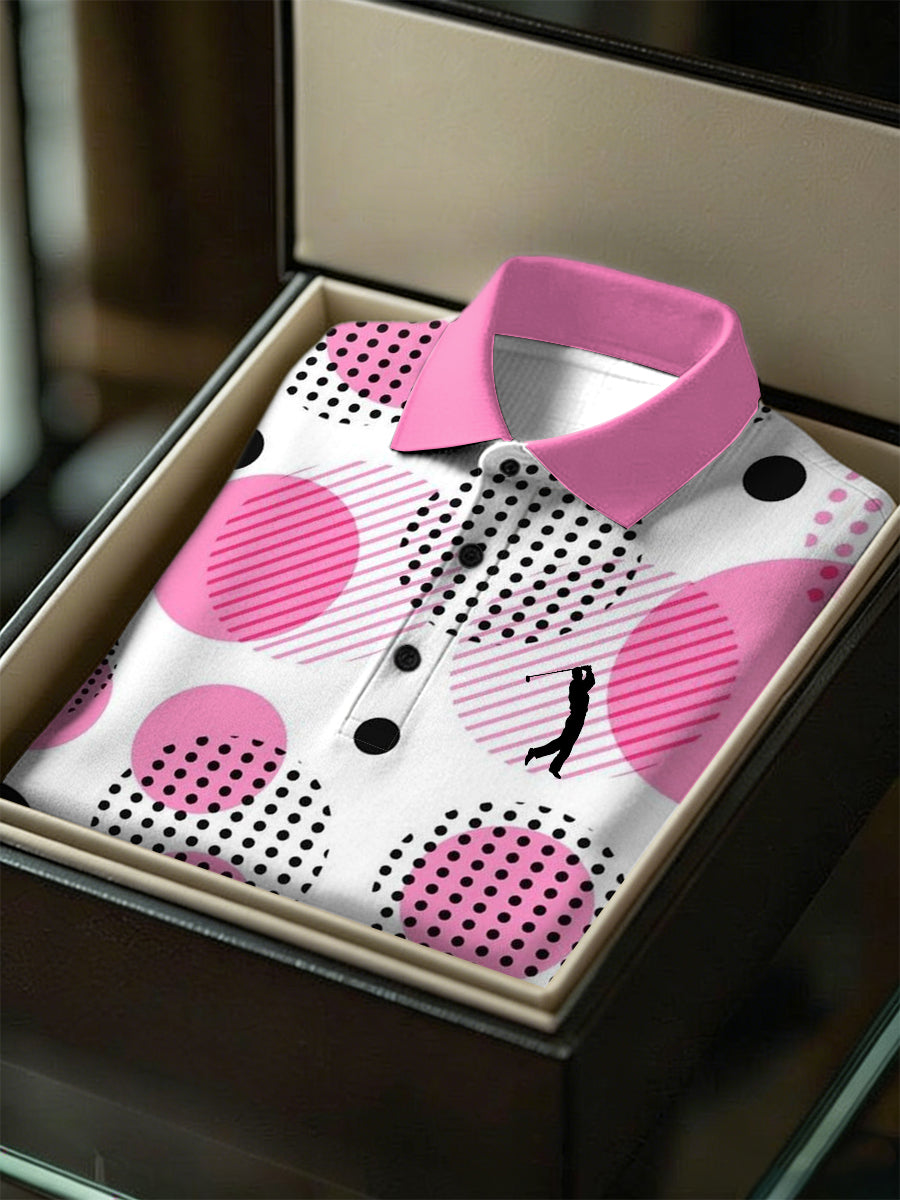 Men's Business Style Polo Collar Casual Short Sleeved Shirt