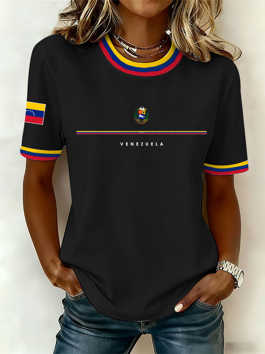 Women's Venezuelan Print Casual T-Shirt