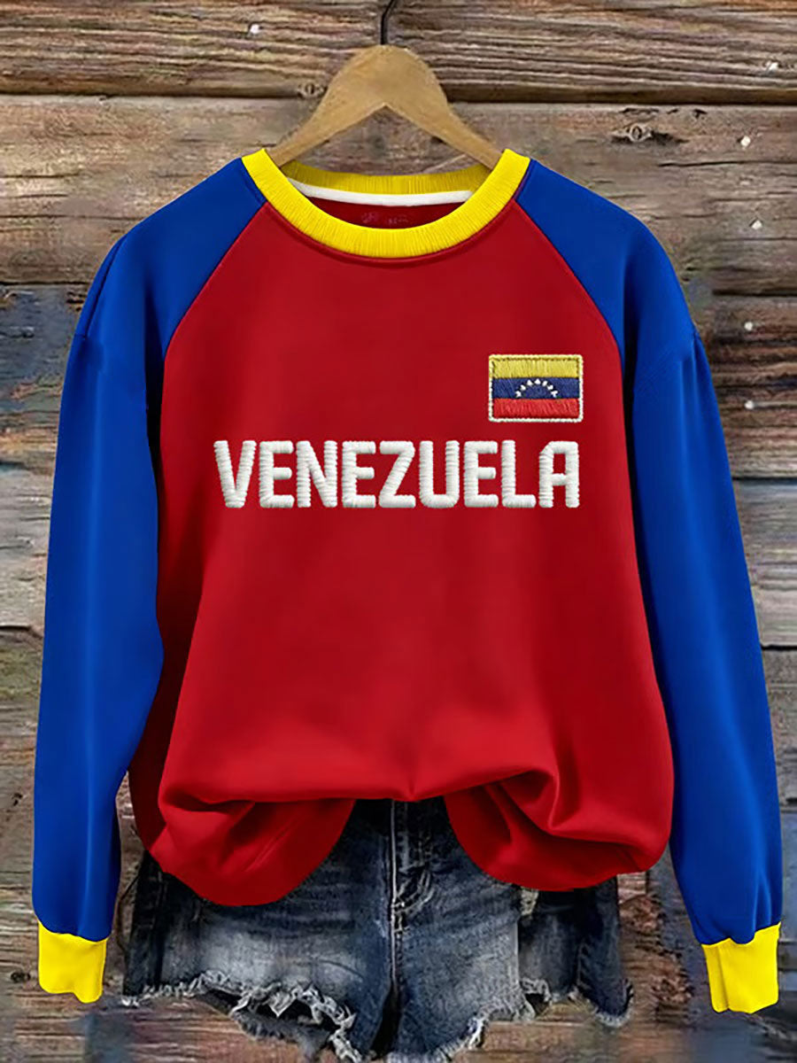 Women's Venezuelan Print Casual Sweatshirt