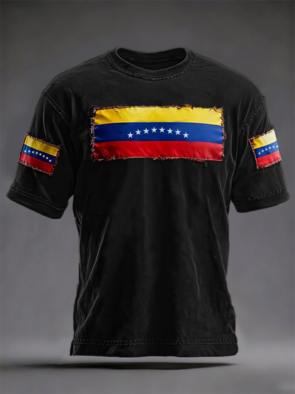 Men's Venezuelan Print Casual T-Shirt