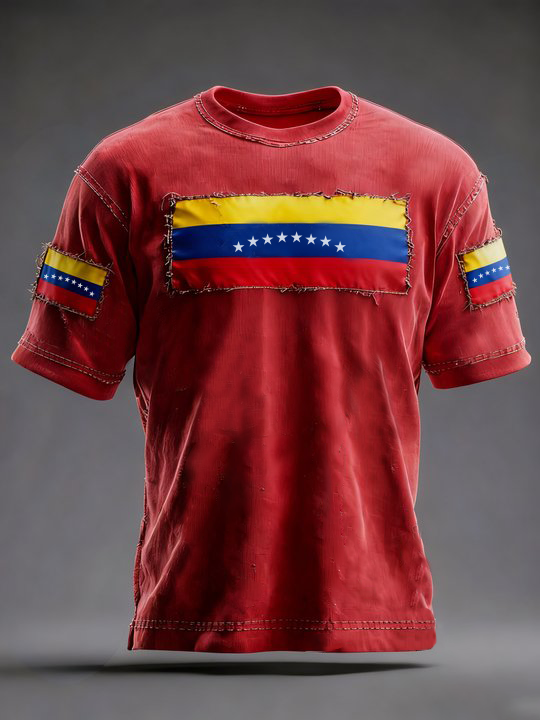 Men's Venezuelan Print Casual T-Shirt
