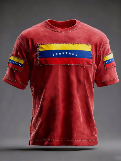 Men's Venezuelan Print Casual T-Shirt