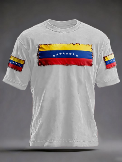 Men's Venezuelan Print Casual T-Shirt