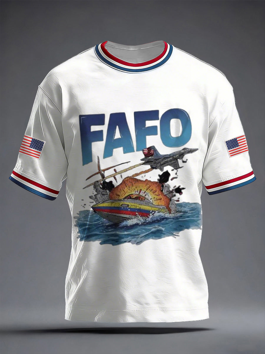 Men's Venezuela No Games FAFO Print T-shirt