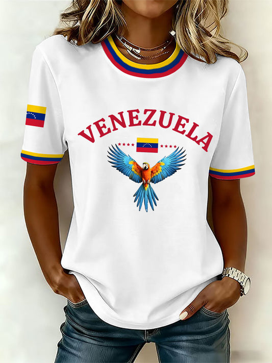 Women's Venezuelan Print Casual T-Shirt