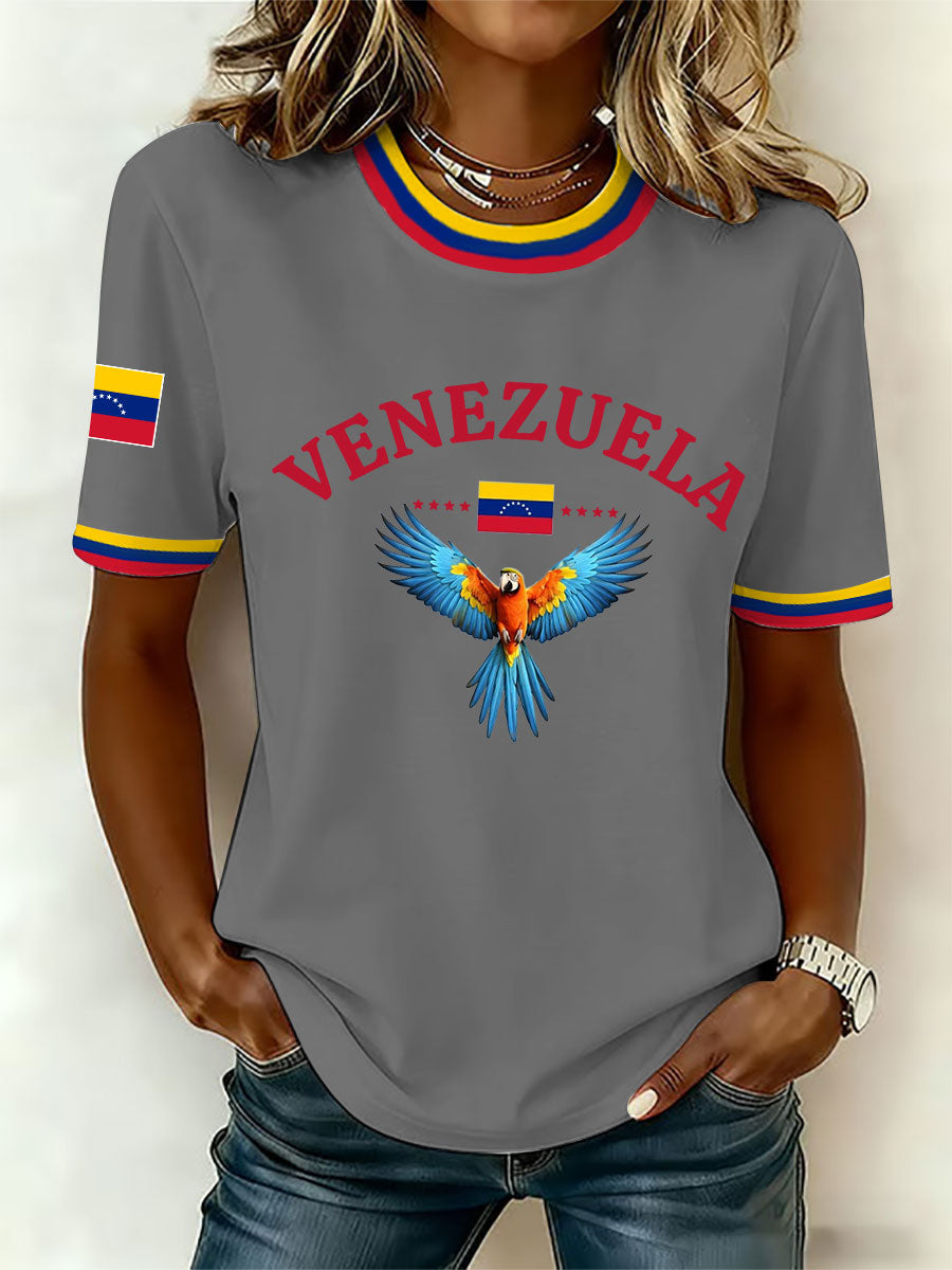 Women's Venezuelan Print Casual T-Shirt