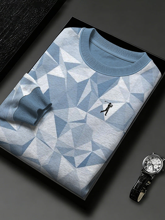 Men's Vintage Business Style Printed Casual Sweatshirt