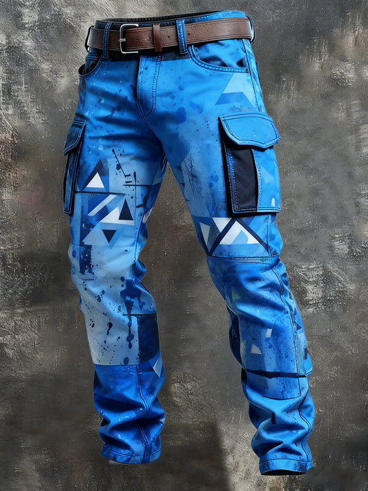 Men's Retro Business Style Casual Work Trousers