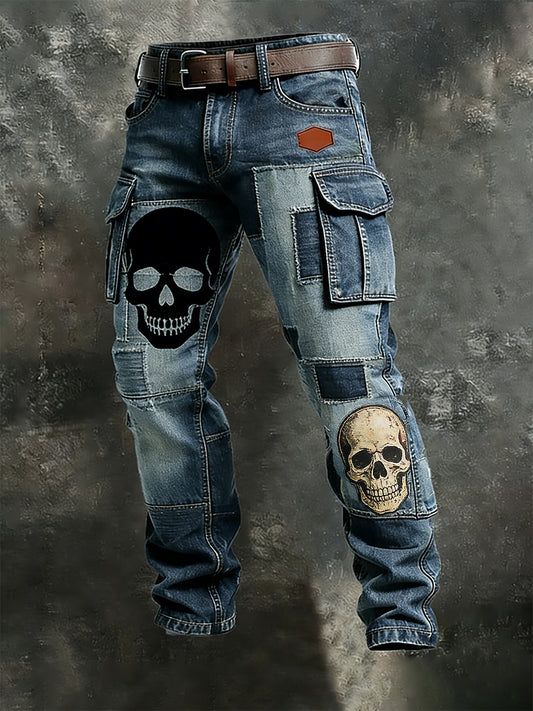 Men's Retro Business Style Casual Work Trousers