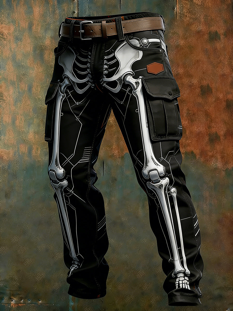 Men's Retro Business Style Casual Work Trousers