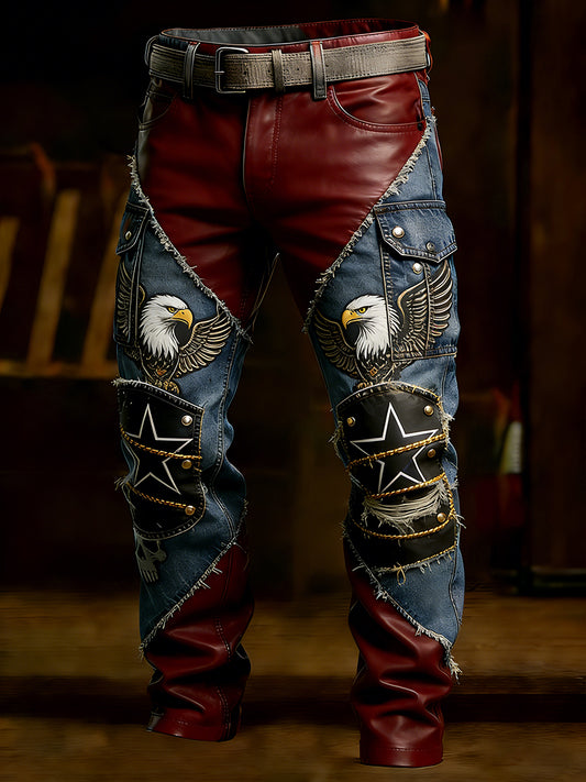 Men's Retro Business Style Casual Work Trousers