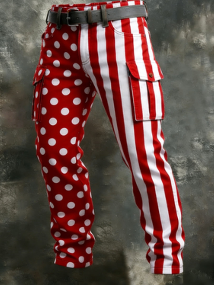 Men's Kölner Karneval Retro Business Style Casual Work Trousers