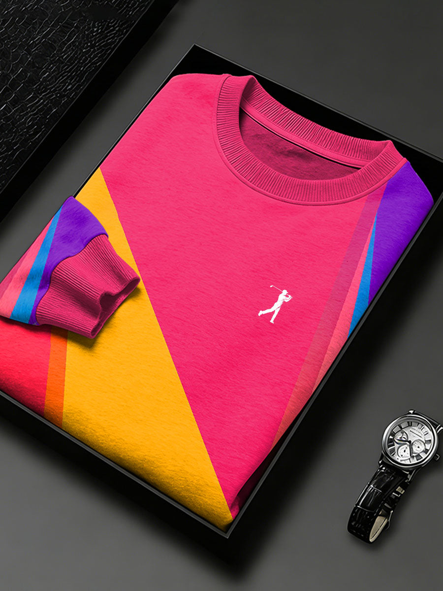 Men's Vintage Business Style Printed Casual Sweatshirt