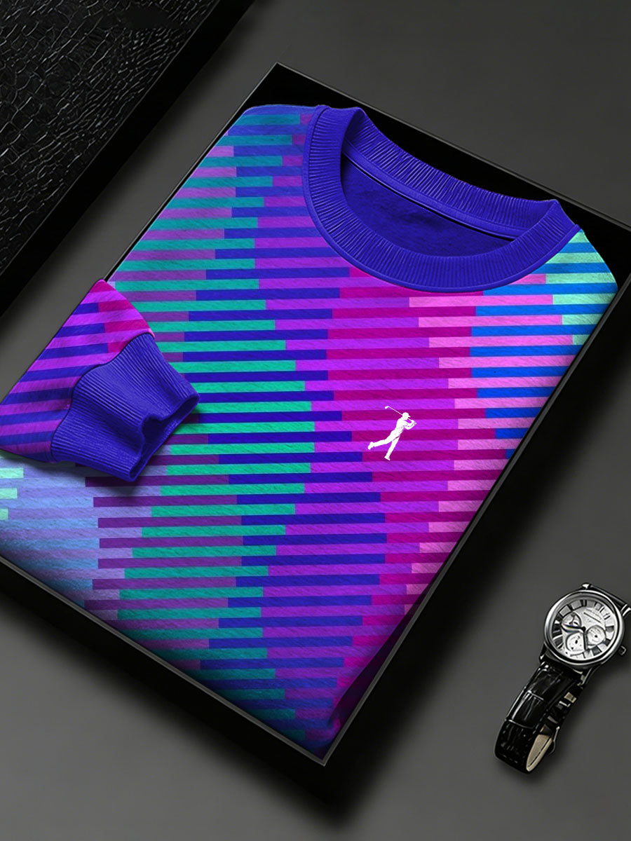 Men's Vintage Business Style Printed Casual Sweatshirt