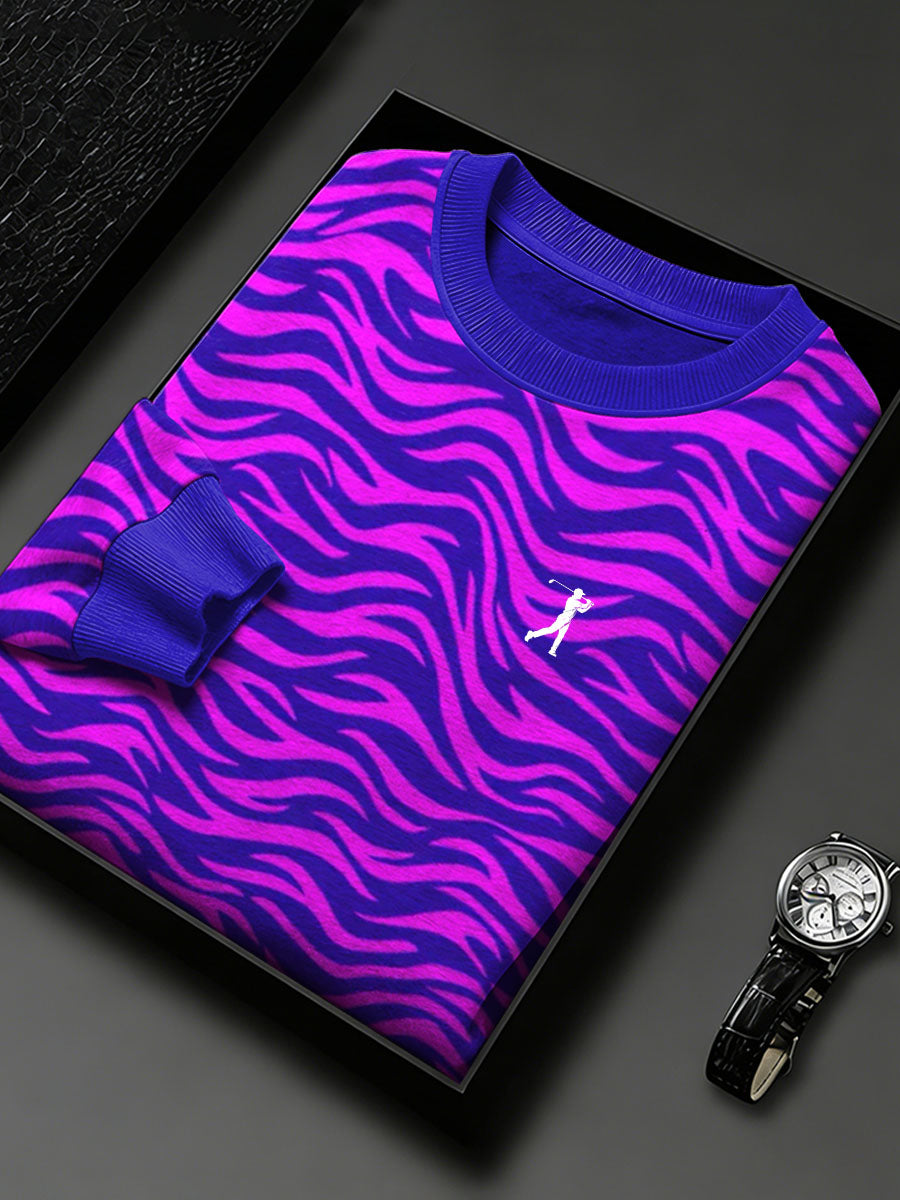 Men's Vintage Business Style Printed Casual Sweatshirt